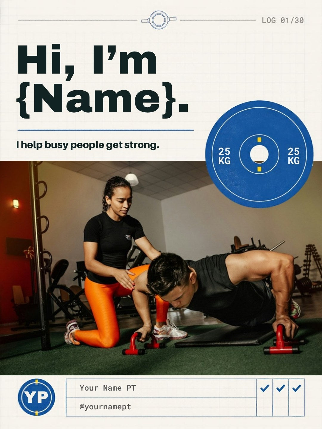 Personal Trainer Pack example post, page 1