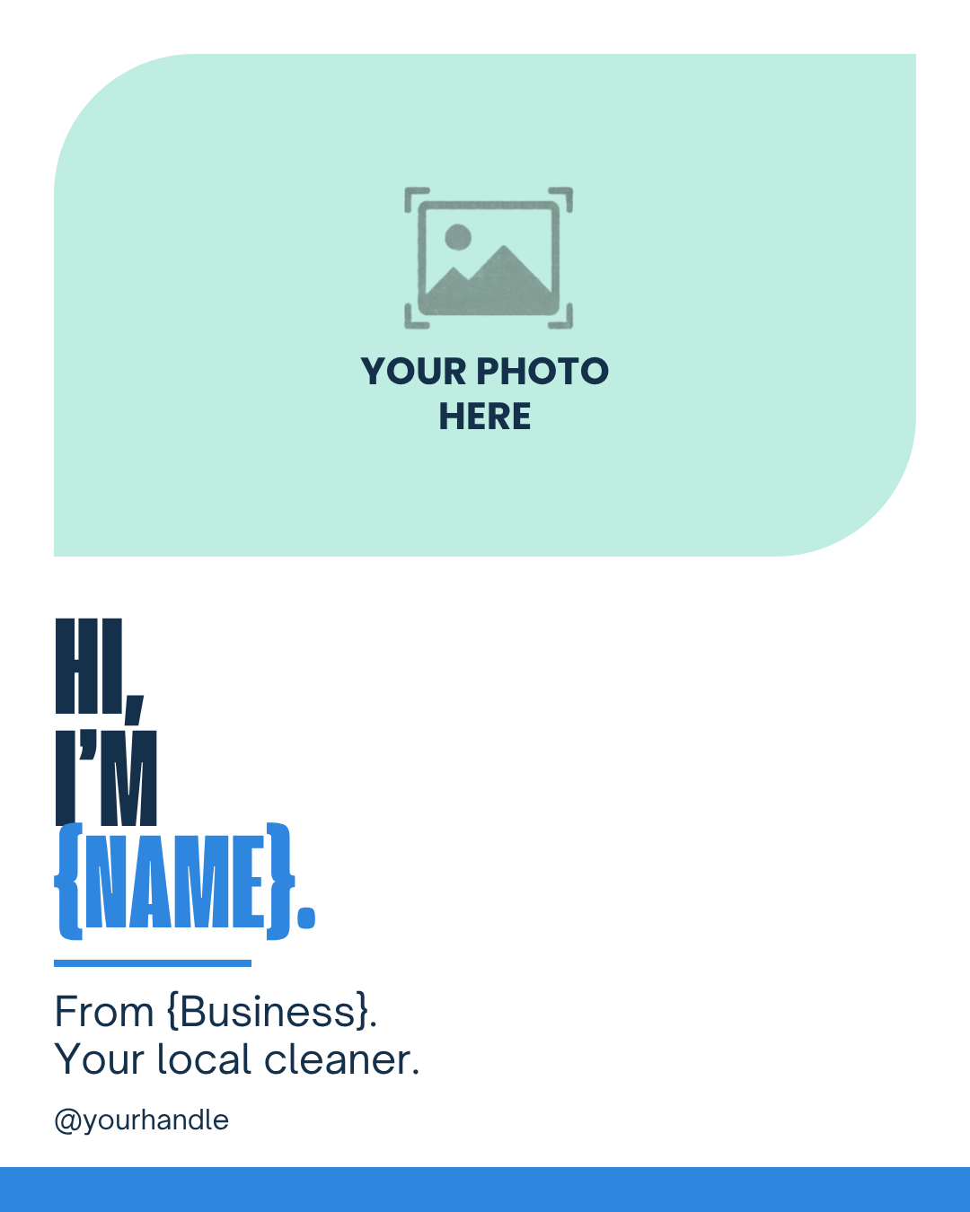 Cleaning business Instagram intro post