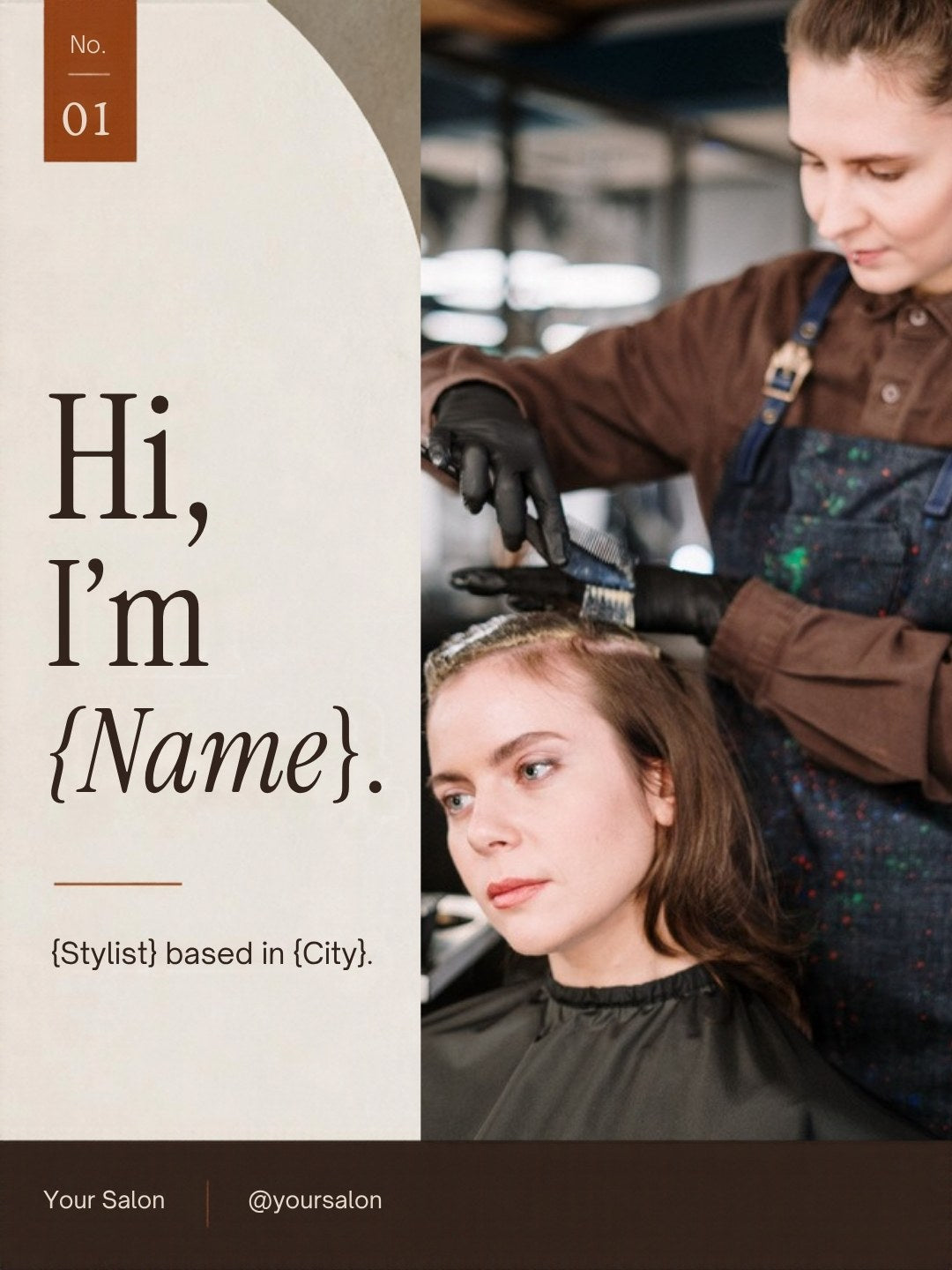 Hairdresser & Barber Pack example post, page 1