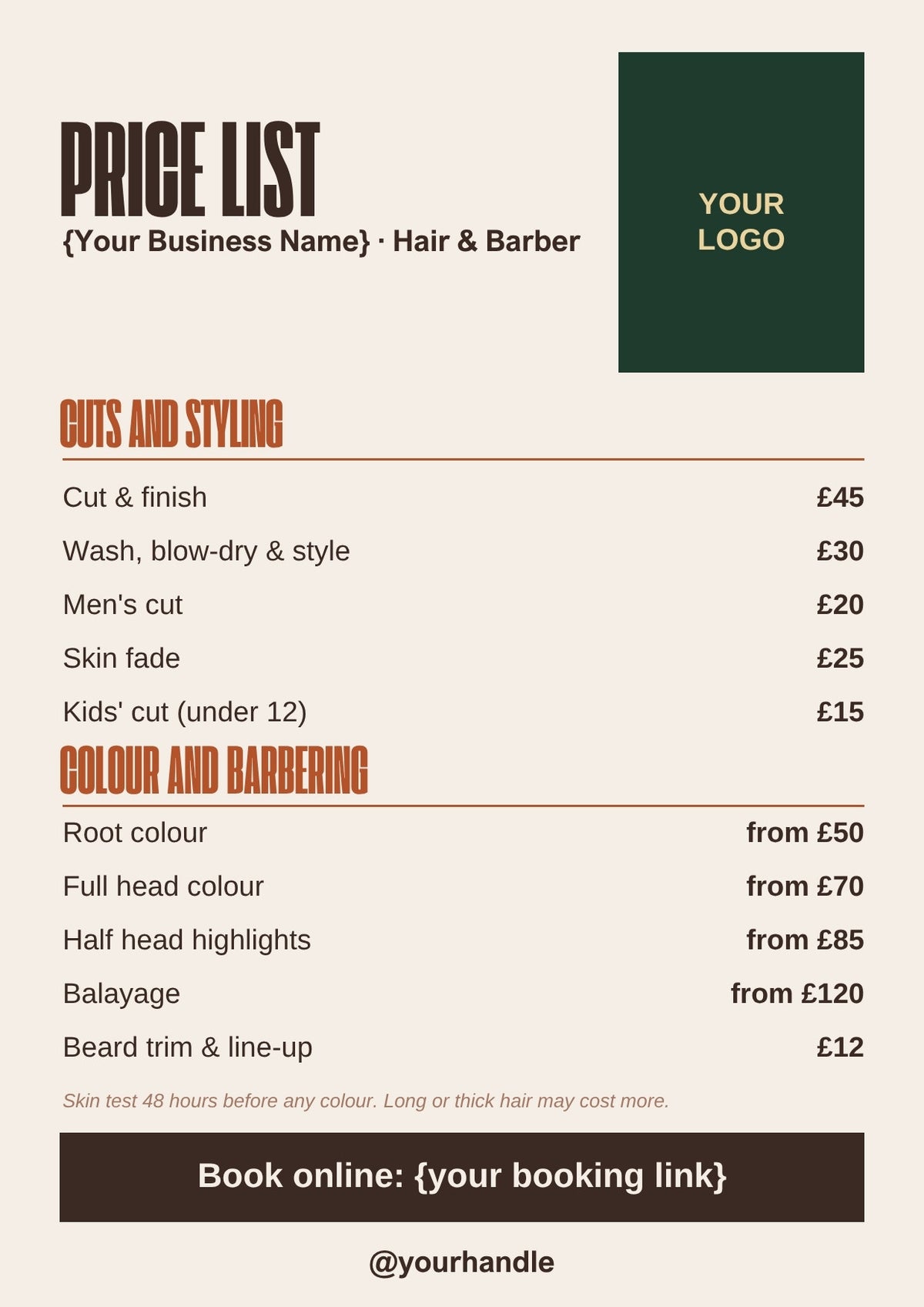 Hairdresser & Barber Client Essentials