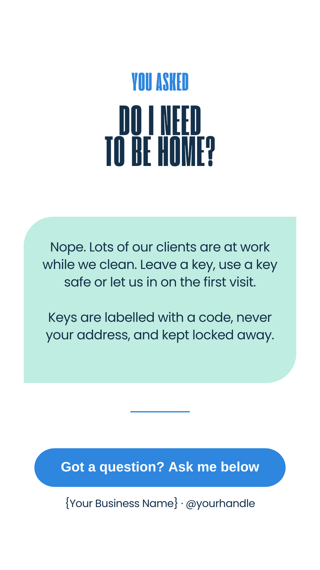 Cleaner FAQ Story template