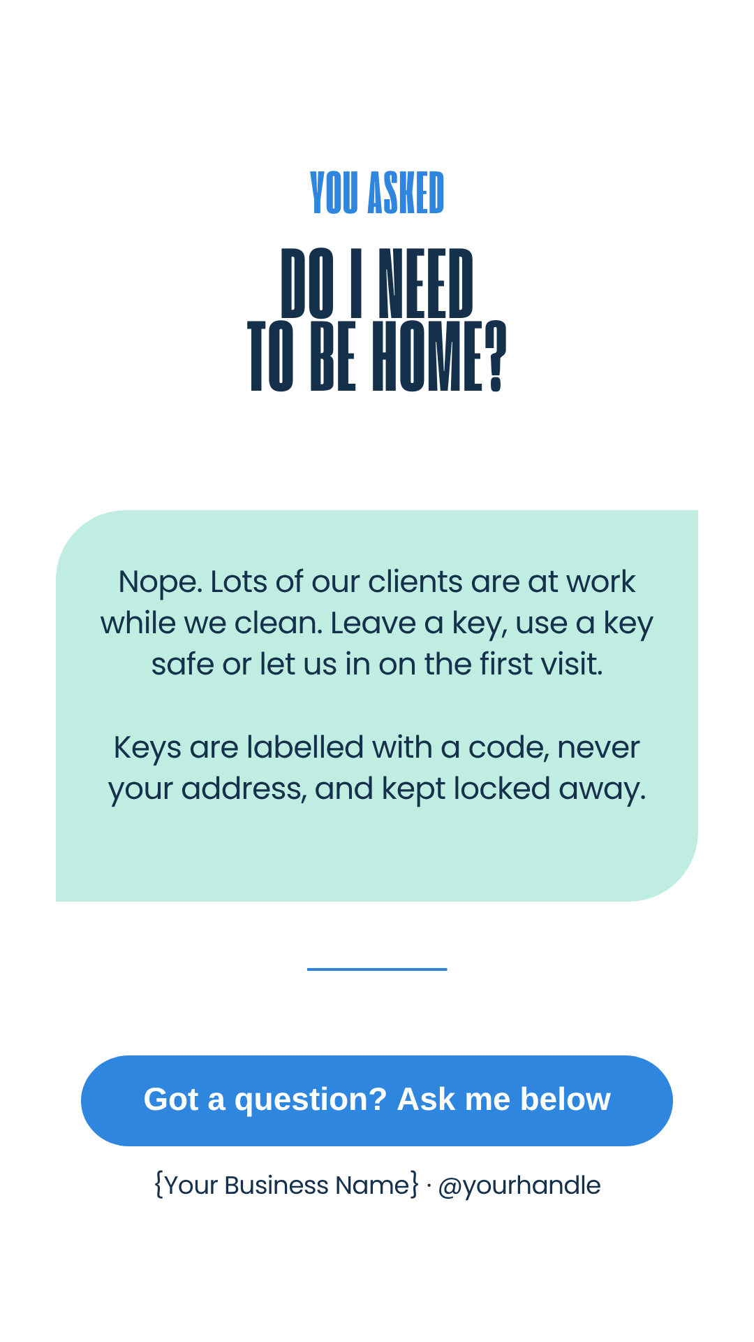 Cleaner FAQ Story template