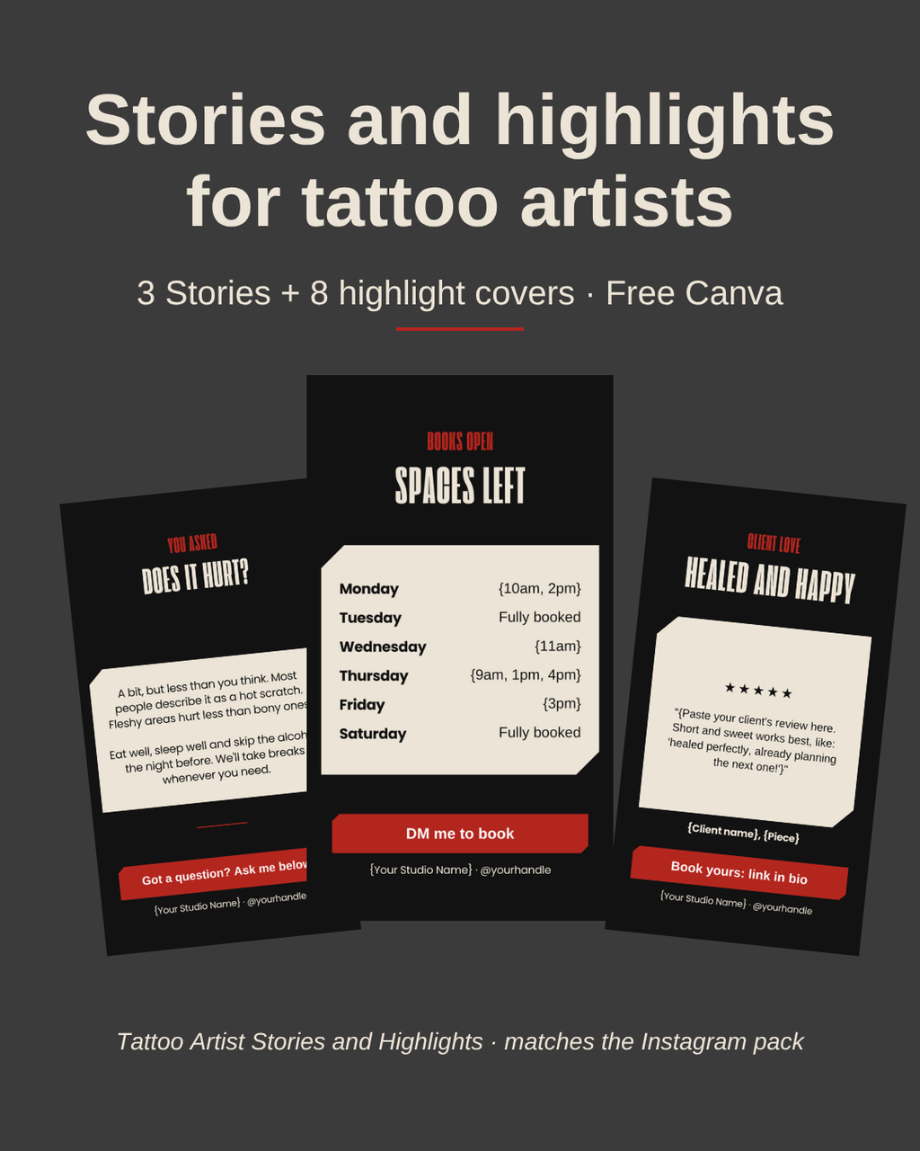 Tattoo Artist Stories and highlights cover