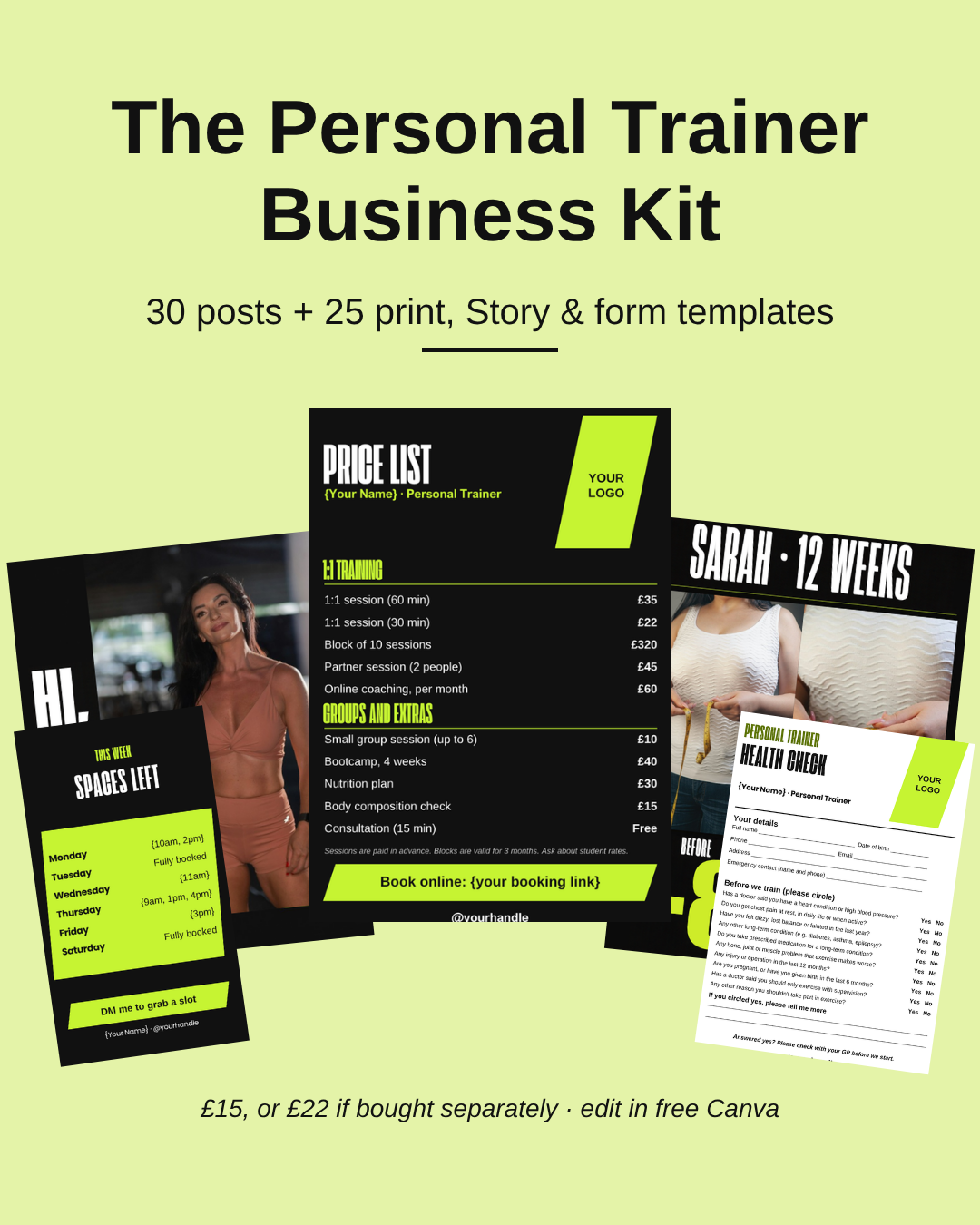 Personal Trainer Business Kit