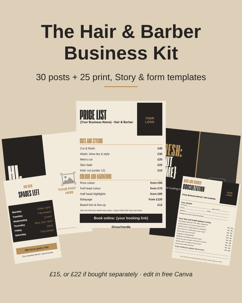Hairdresser and Barber Business Kit