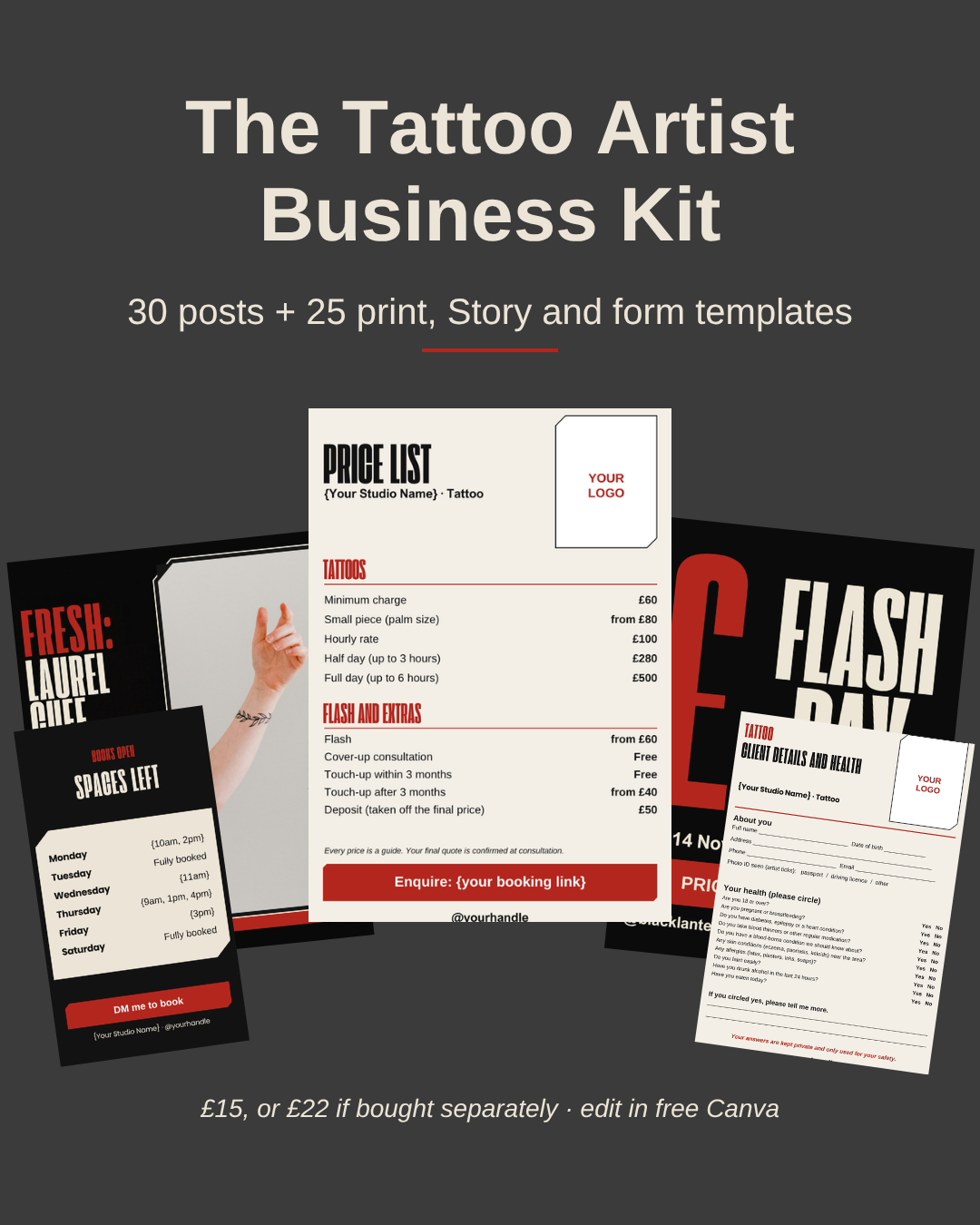 Tattoo Artist Business Kit