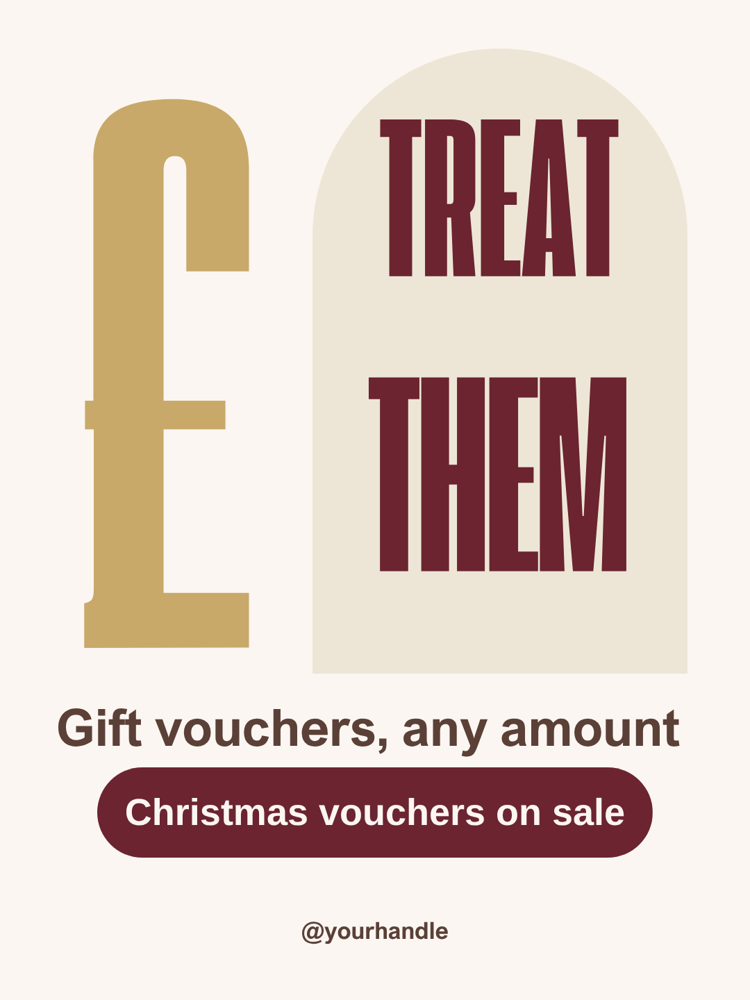 Tattoo artist Christmas gift vouchers Instagram post template