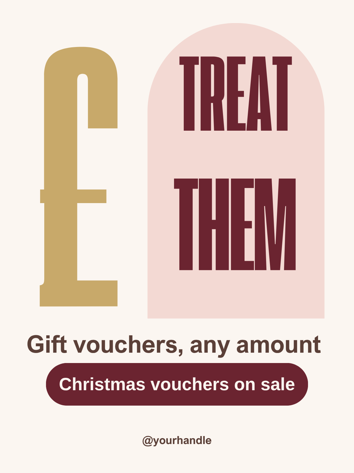 Lash Christmas gift vouchers Instagram post template