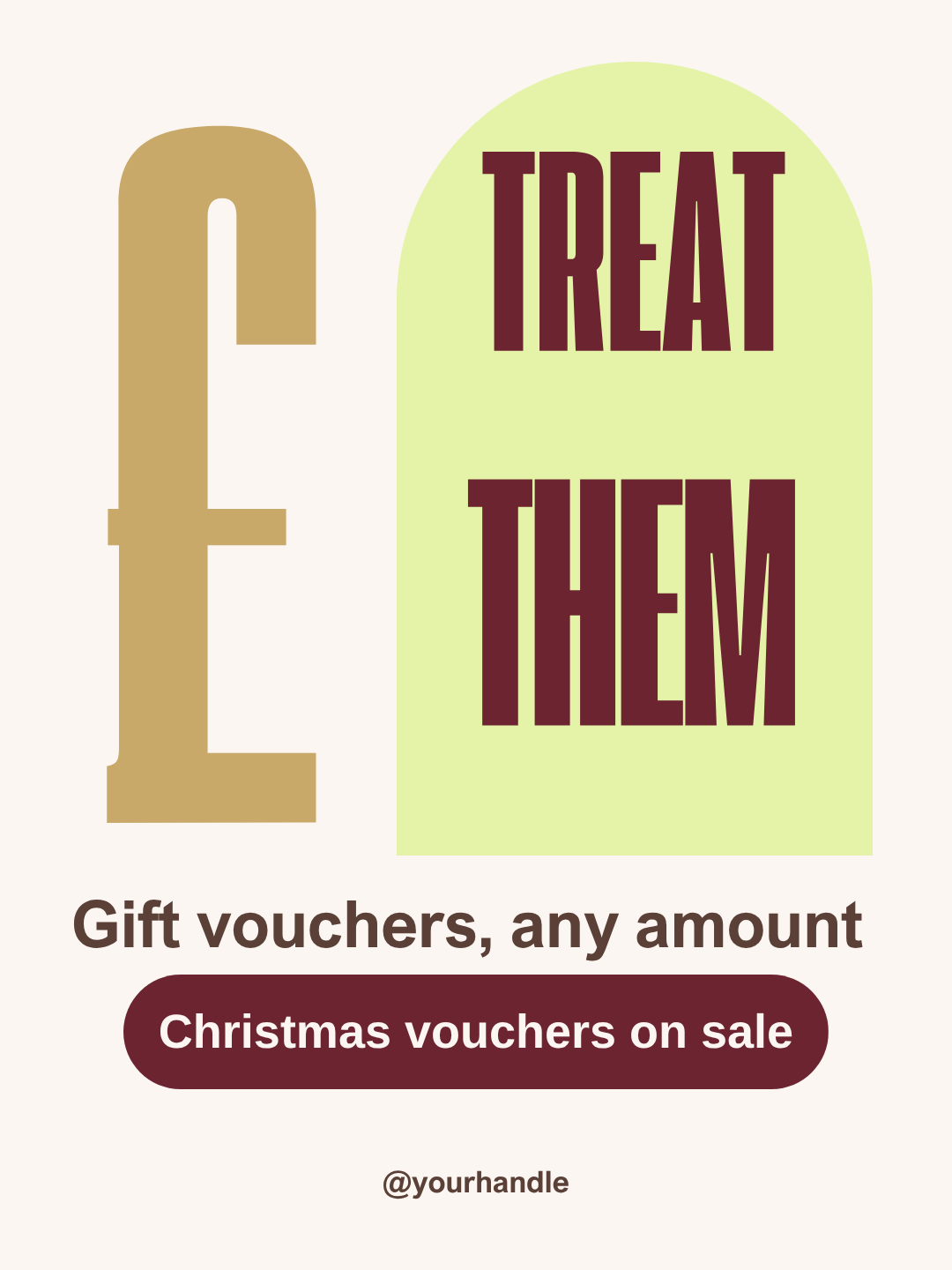 Personal trainer Christmas gift vouchers post template