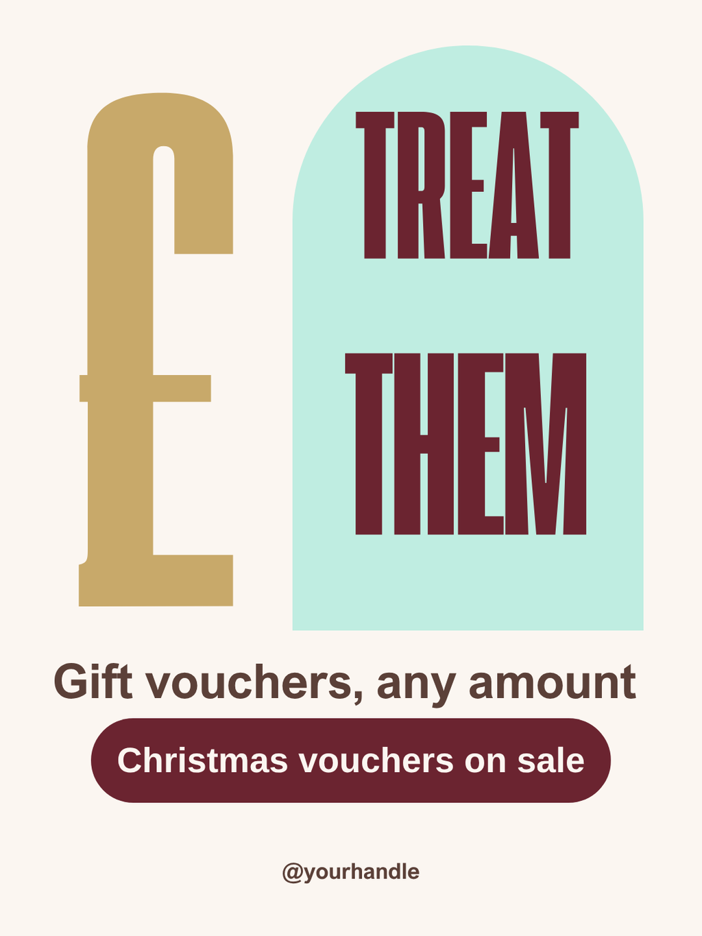 Cleaning business Christmas gift vouchers post template