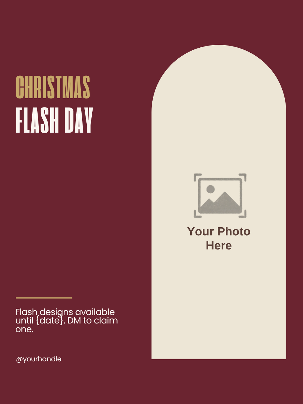 Christmas flash day Instagram post template