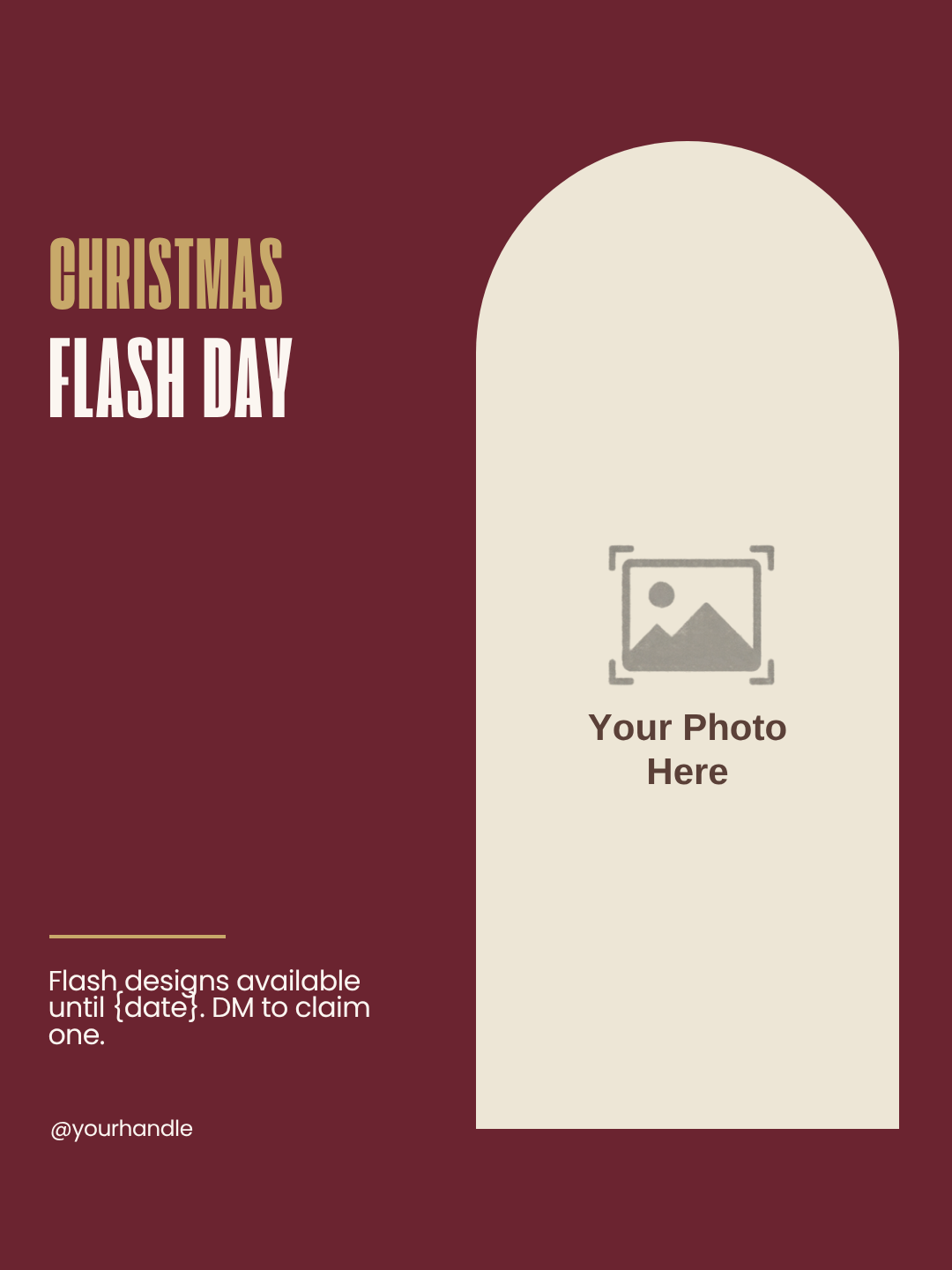Christmas flash day Instagram post template