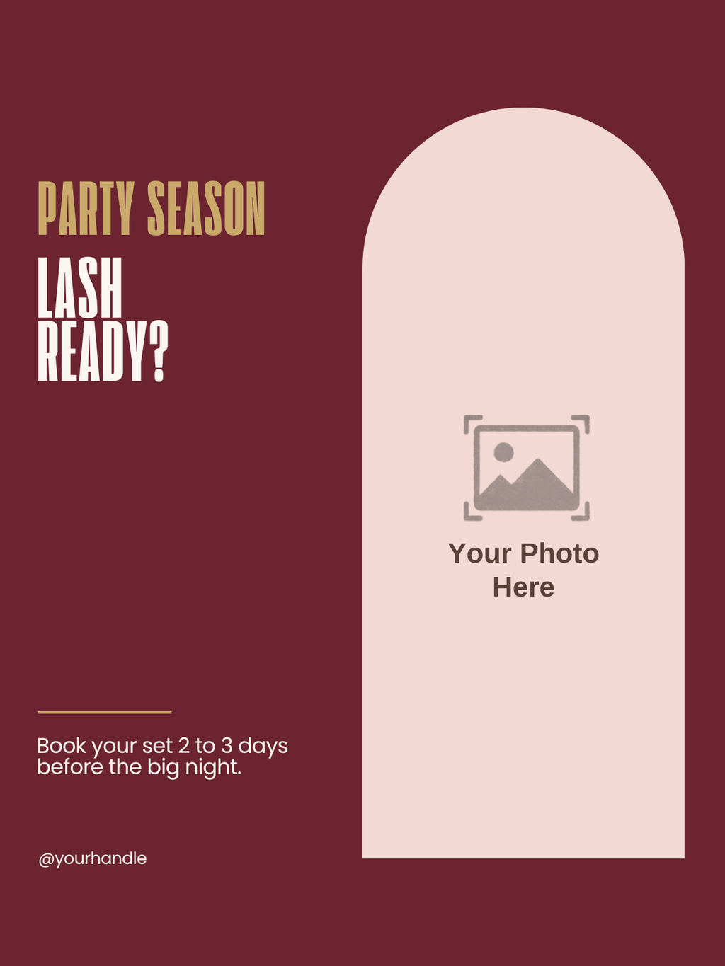 Party season lash post template