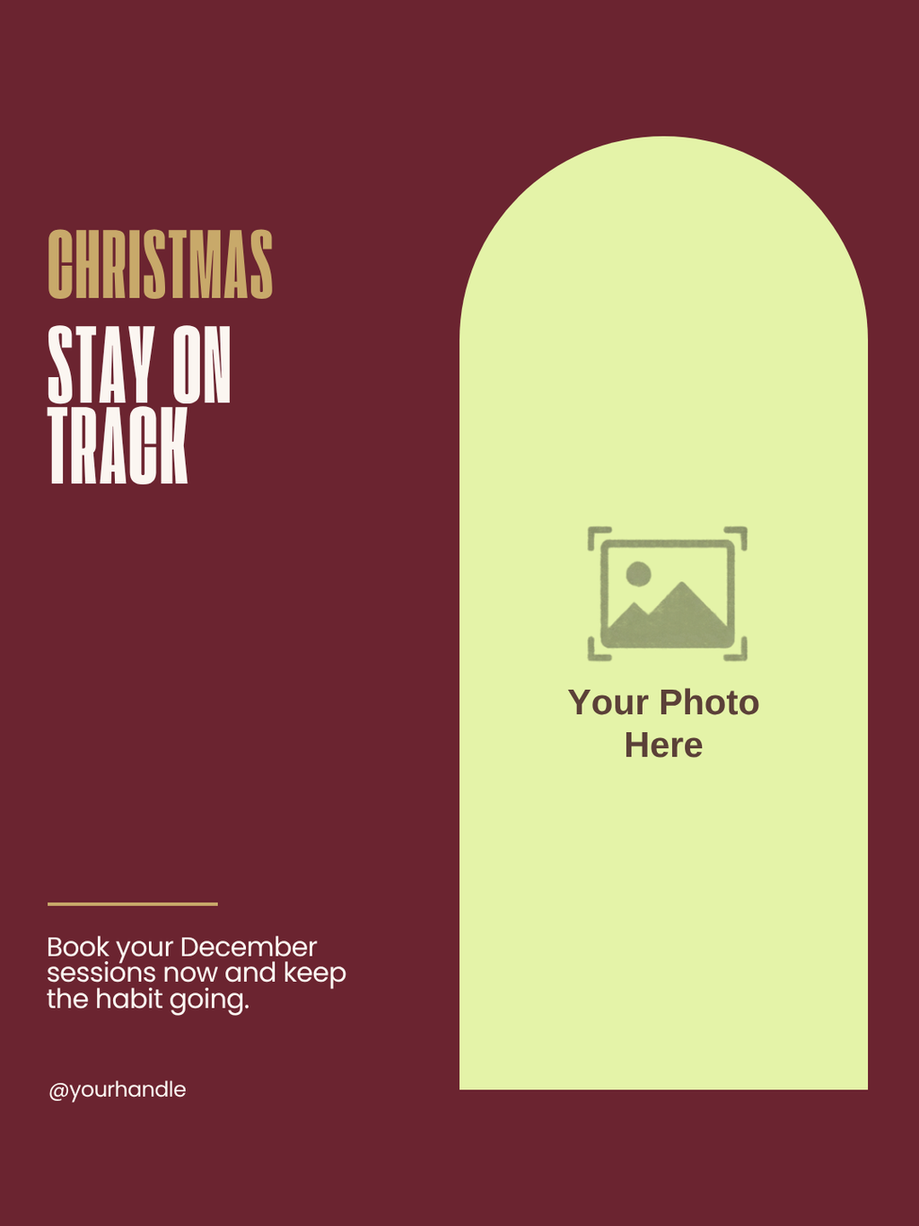 Stay on track over Christmas Instagram post template