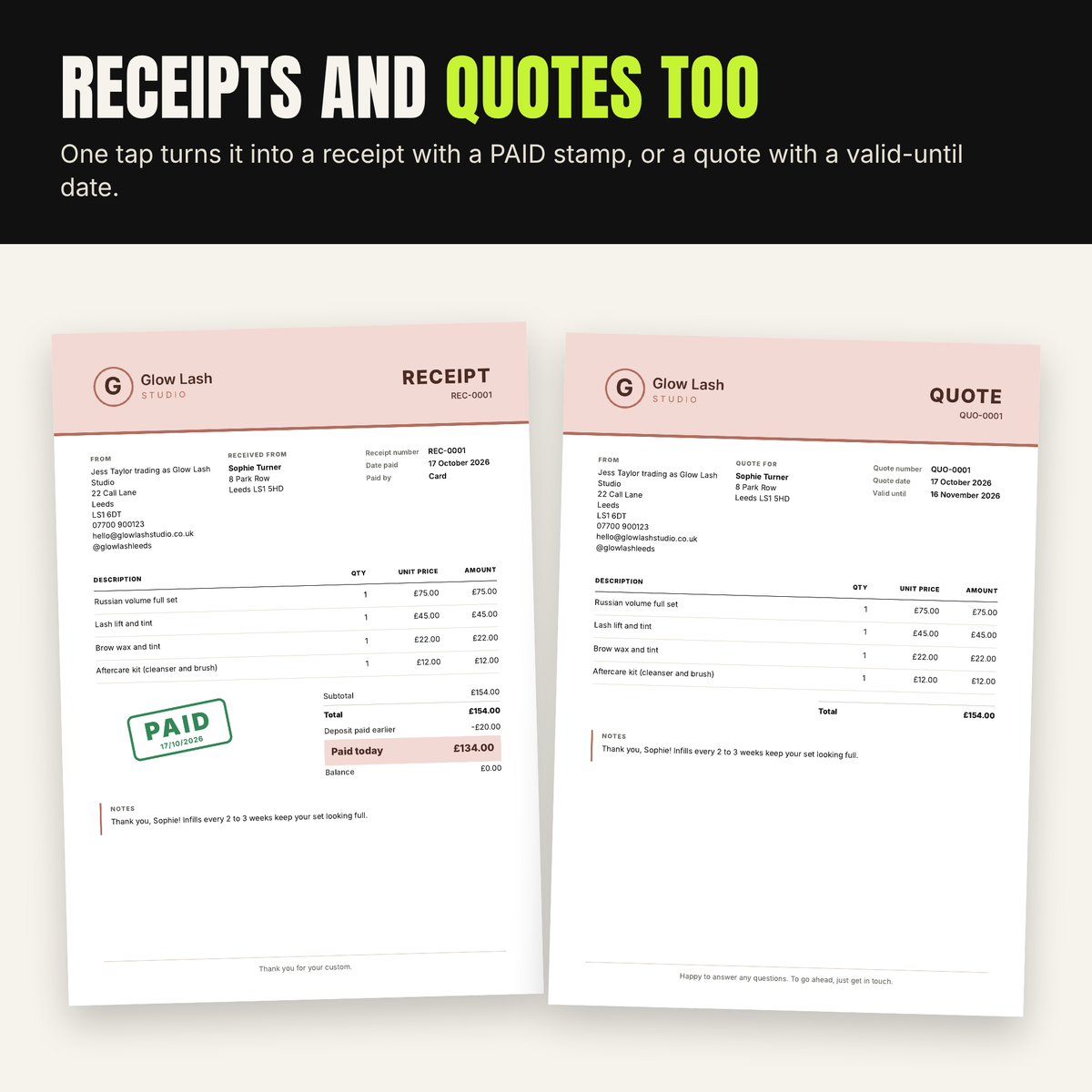 KitForge Invoice receipt and quote maker 3