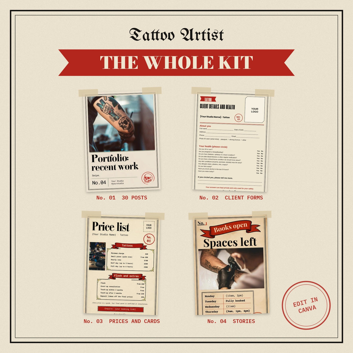 Tattoo Artist Business Kit