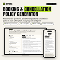 KitForge Booking and cancellation policy generator 1