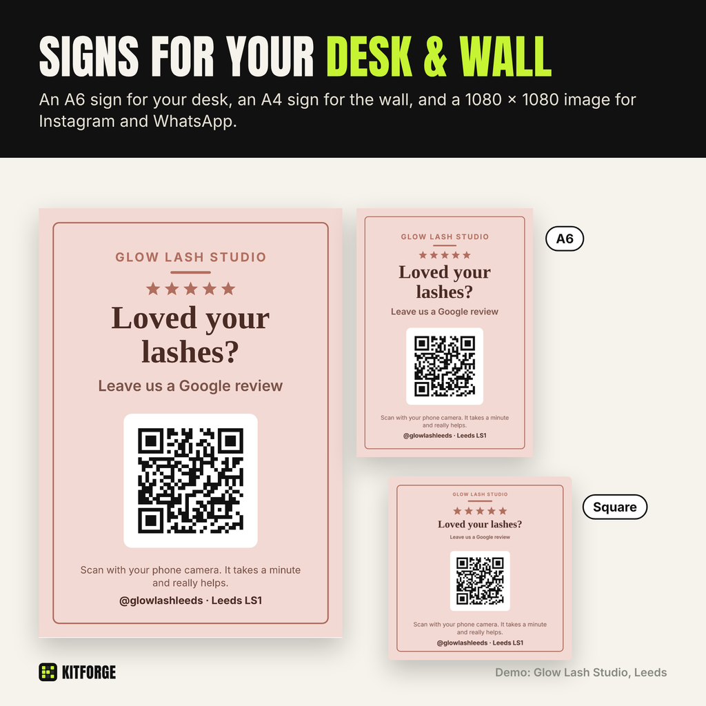 KitForge Review QR card and sign maker 3